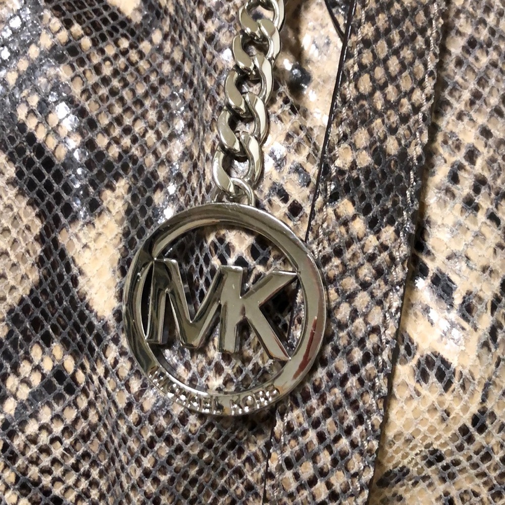 Michael Kors snake skin leather large tote - Picture 2 of 14